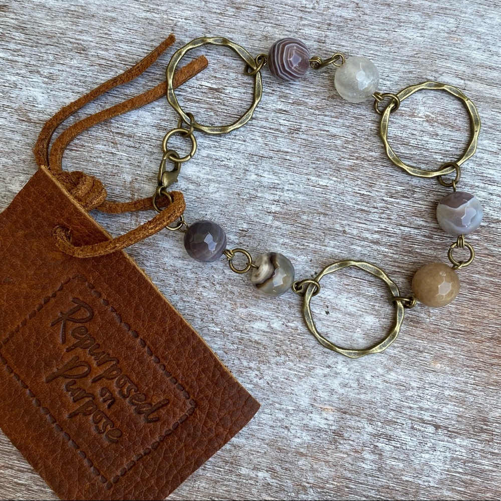 NWT Agate Stone Bracelet